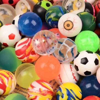 China Factory Wholesale Price Rubber Mix Color 32mm Bouncy Balls